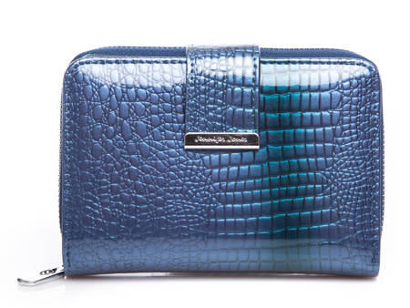 Jennifer Jones Women's blue lacquered wallet 